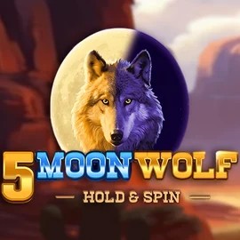5 Moon Wolf slot logo by Apparat Gaming at ShelbyWin Casino5 Moon Wolf