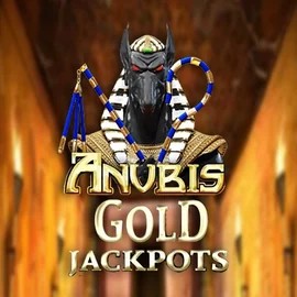 Anubis Gold Jackpots logo by Inspired Gaming at ShelbyWin Casino