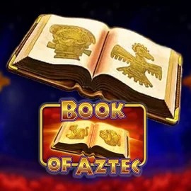 Logo of Book of Aztec from Amatic Industries at ShelbyWin Casino