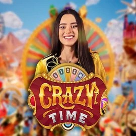 Crazy Time slot logo by Evolution at ShelbyWin CasinoCrazy Time