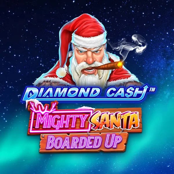 Diamond Cash Mighty Santa Boarded Up casino game by Greentube – featured logo at ShelbyWin Casino