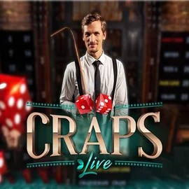 Official Live Casino logo: Live Craps by Evolution at ShelbyWin Casino