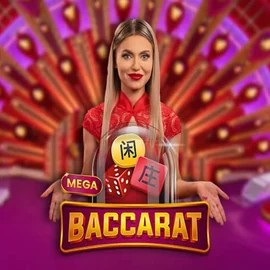 Live Casino logo of Mega Baccarat from Pragmatic Play at ShelbyWin Casino