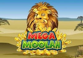 Mega Moolah slot game by Games Global – logo hosted on ShelbyWin Casino