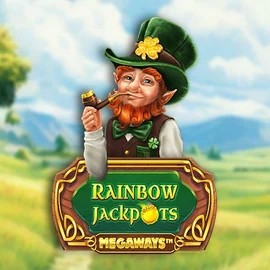 Rainbow Jackpots Megaways online game logo by Red Tiger Gaming on shelbywinscasino.com